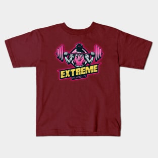 Extreme Fitness Life Design T-shirt Coffee Mug Apparel Notebook Sticker Gift Mobile Cover Kids T-Shirt